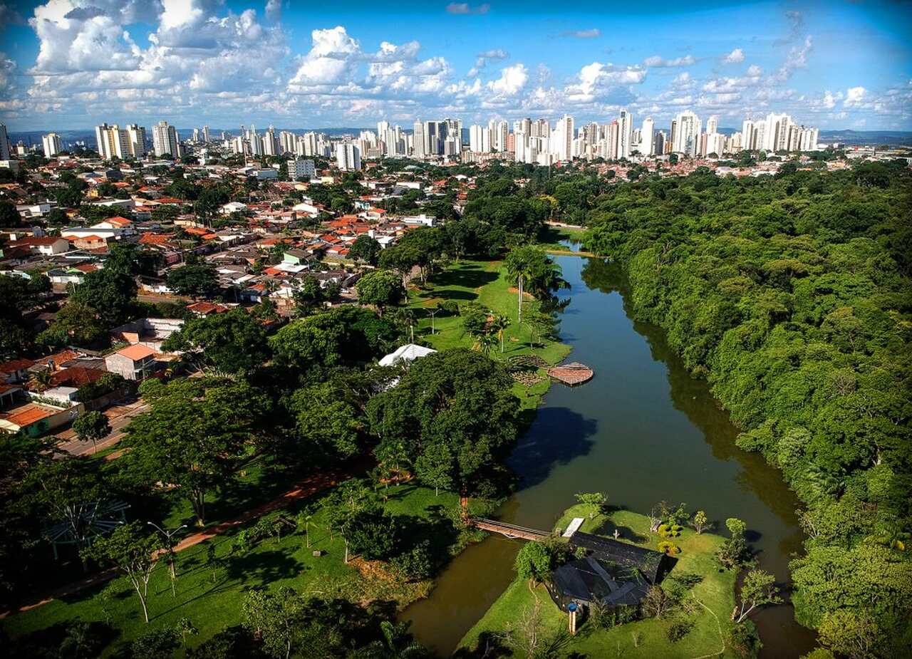 Vista aérea de Goiânia, capital de Goiás